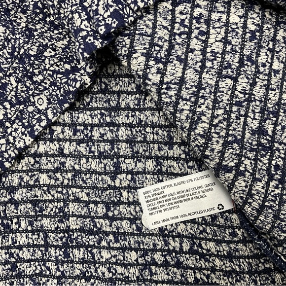 Universal Thread Womens Blouse Multicolor Floral 3/4 Sleeve Smocked Boho - Picture 4 of 7